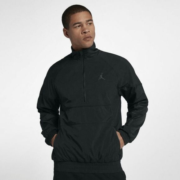 NEW Mens XXL NIKE AIR JORDAN Retro 3 Track Jacket Coat Nylon Black 2XL AQ0942010 - Picture 1 of 5
